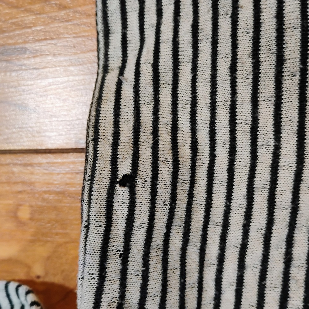 Maurices Women's Size Medium Black/White Patterned Strappy Tank Top Pockets - Picture 5 of 16